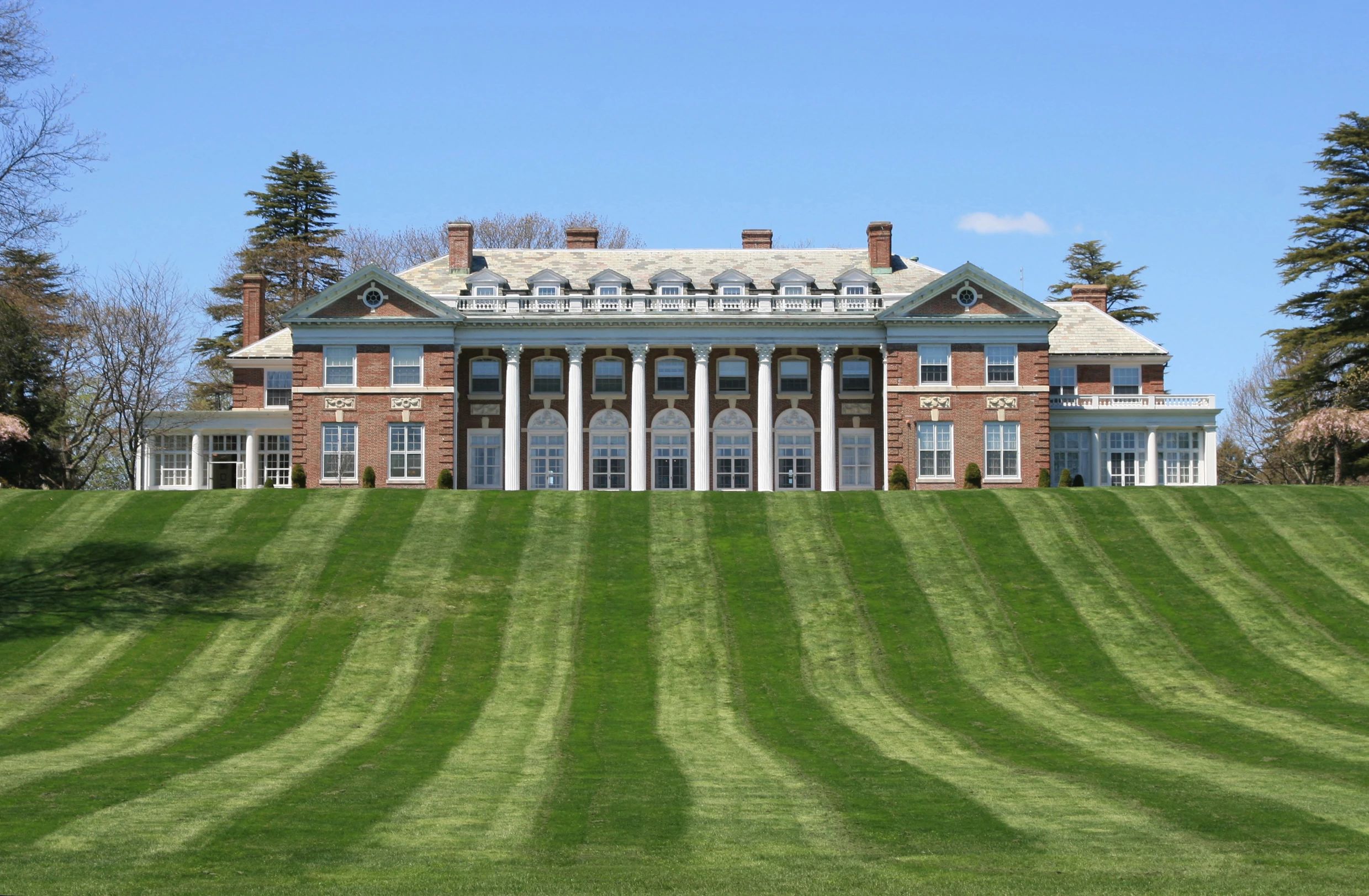 View of Donahue Hall and the Hill